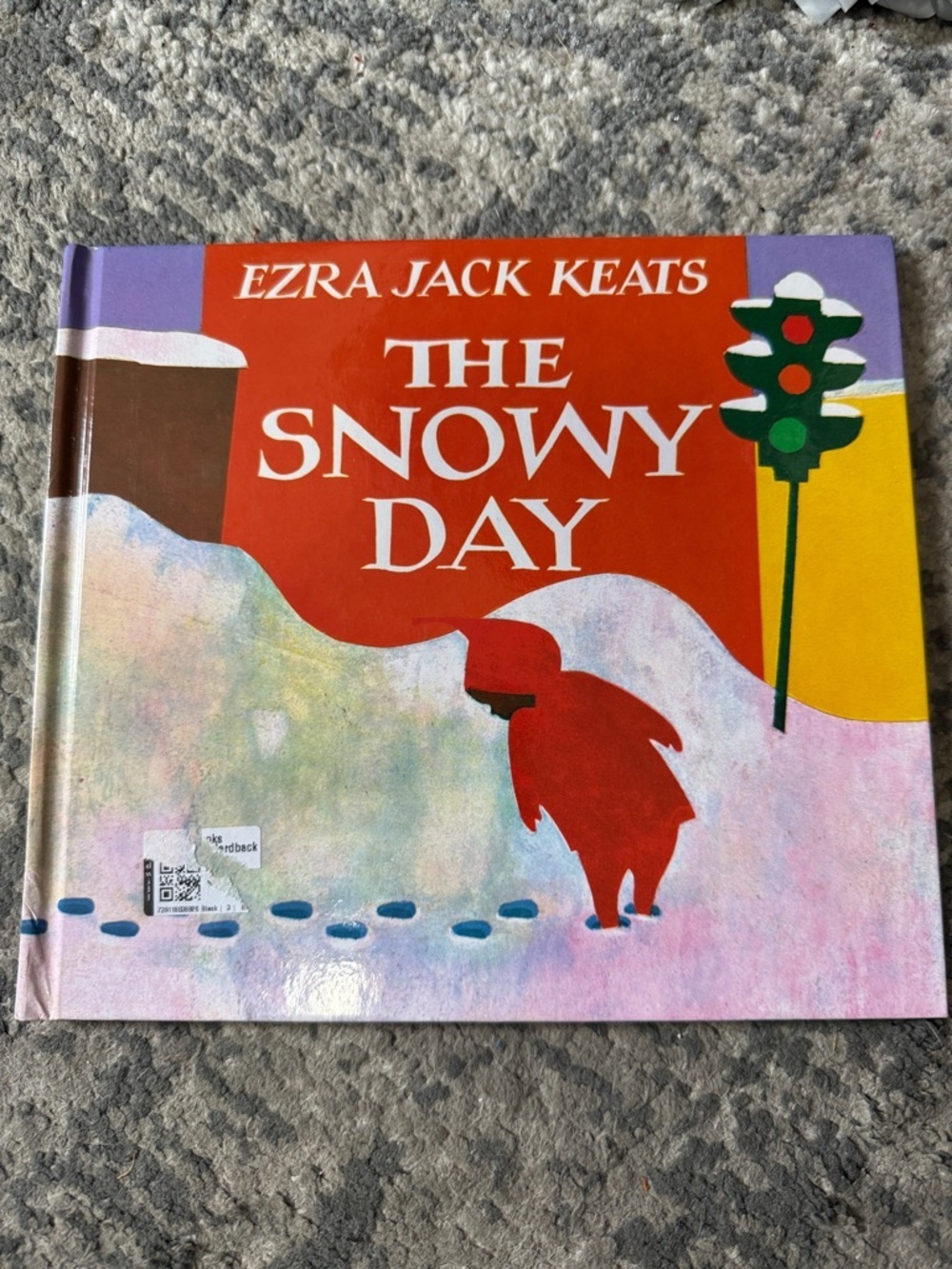 Ezra Jack Keats "The Snowy Day" Hardcover Book - Red Cover Art
